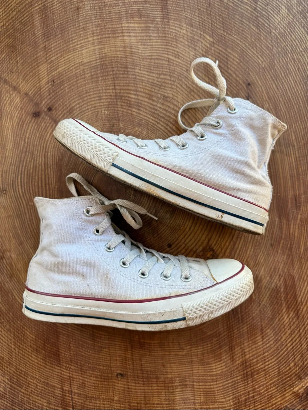 White High Top Converse - Women’s size 6.5